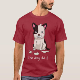 Engraçado Cachorro de texto personalizado camisas