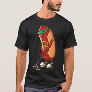 Engraçado Cachorro Quente Golfe Oferece Camisas p