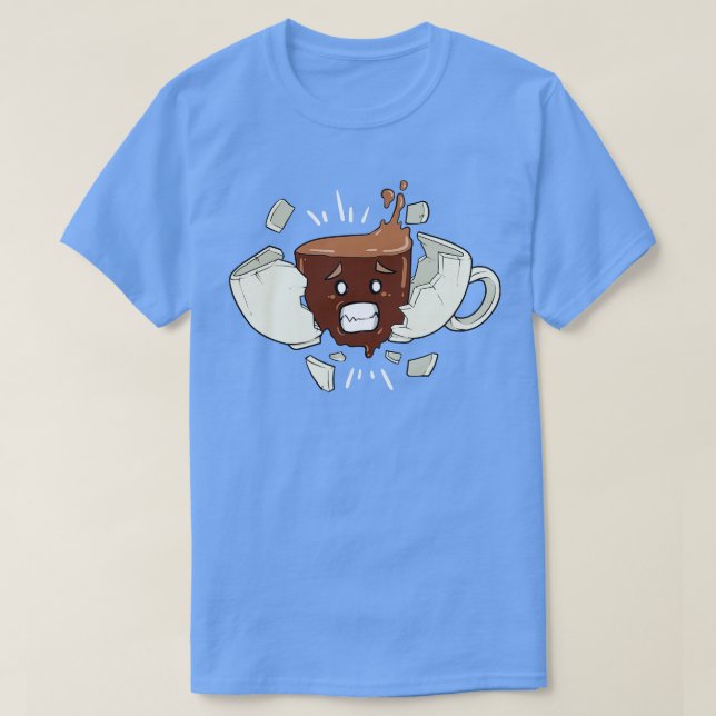 Engraçado Caffeine Choque Boost Camisetas (Frente do Design)