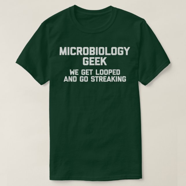 Engraçado Camisa de Ciência Engraçado Microbiologi (Frente do Design)