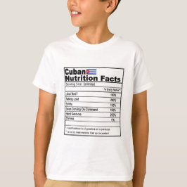 Engraçado Camisa de Fato Nutricional Cubano para C