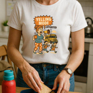 Engraçado Camisa Mãe da Escola, Mamãe Gritando