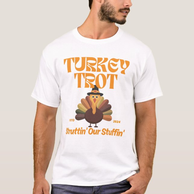 Engraçado Camisa Trot da Turquia para os corredore (Frente)