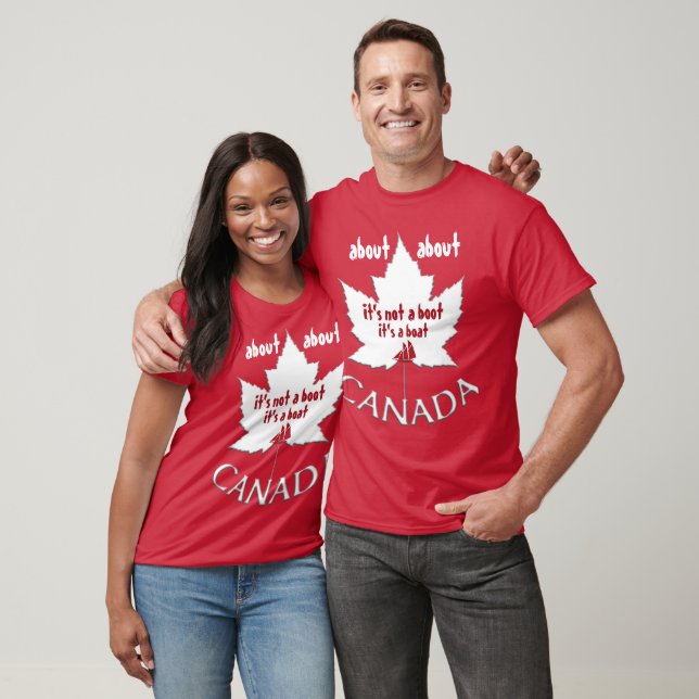 Engraçado Camiseta Canadiana Sobre Camisas Souveni (Unissex)