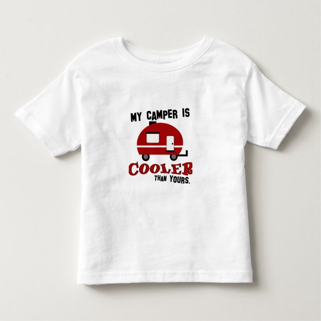 Engraçado Camper Toddler T-Shirt (Frente)