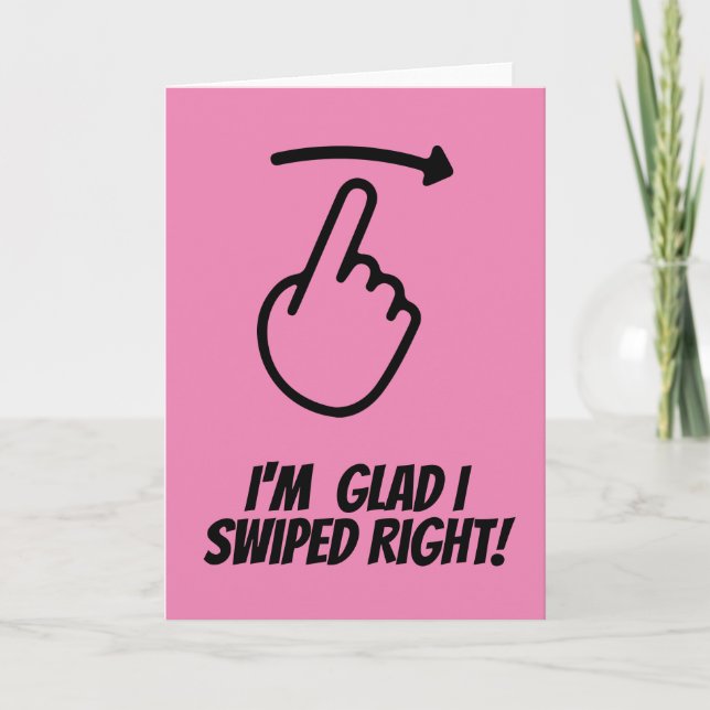 Engraçado Cartão de Dia dos Namorados Estou feliz  (Frente)