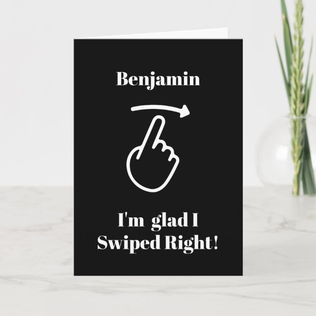 Engraçado Cartão de Dia dos Namorados Estou feliz  (Frente)