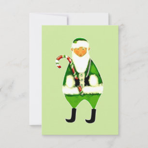 Engraçado Cartão de Natal para Papais noeis Secret