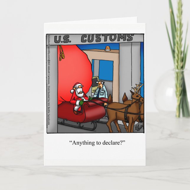 Engraçado Cartão de Saudação de Natal "Espectickle (Frente)