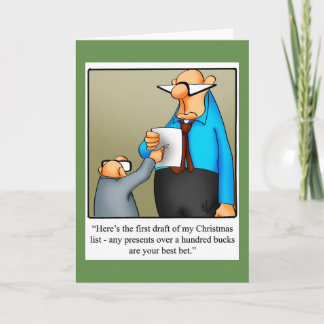 Engraçado Cartão de Saudação de Natal "Espectickle