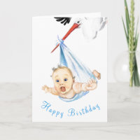 Engraçado Cartões de Aniversário, Carregando Bebê