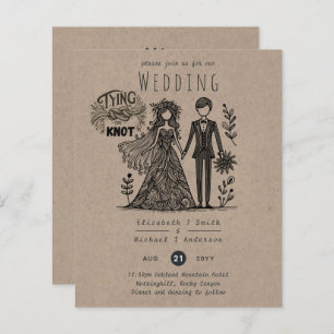 Engraçado Casamento Engraçado Cartoon Noiva Groom