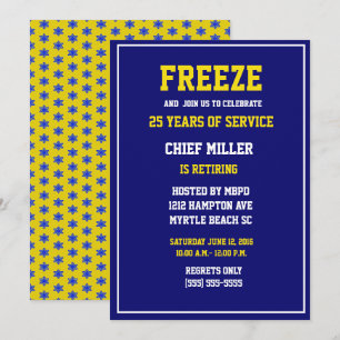 Engraçado Chefe da Polícia Reformando Convite