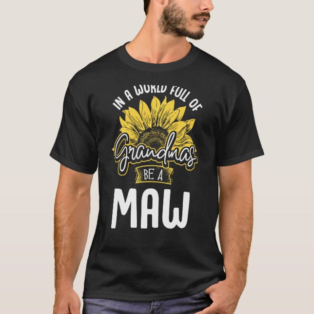 Engraçado Cheio Mundial De Avós Ser Uma Camisa De  (Frente)