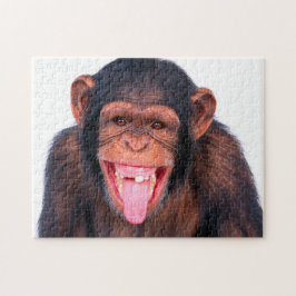 Engraçado Chimpanzé Retrato, Quebra-cabeça de Jigs