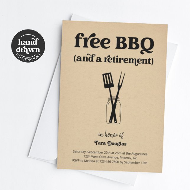 Engraçado CHURRASCO gratuito e Convite de festas d (Criador carregado)