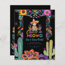 Engraçado Cinco de Mayo Sip e Salsa Cat FIESTA