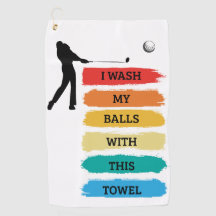 Engraçado Citação Colorida Design Golf Towel