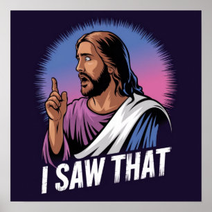 Engraçado Citar Jesus Meme Eu Vi Aquele Poster cri