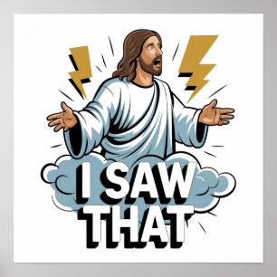 Engraçado Citar Jesus Meme Eu Vi Aquele Poster cri