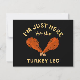 Engraçado Comida de Ação de Graças Estou aqui para