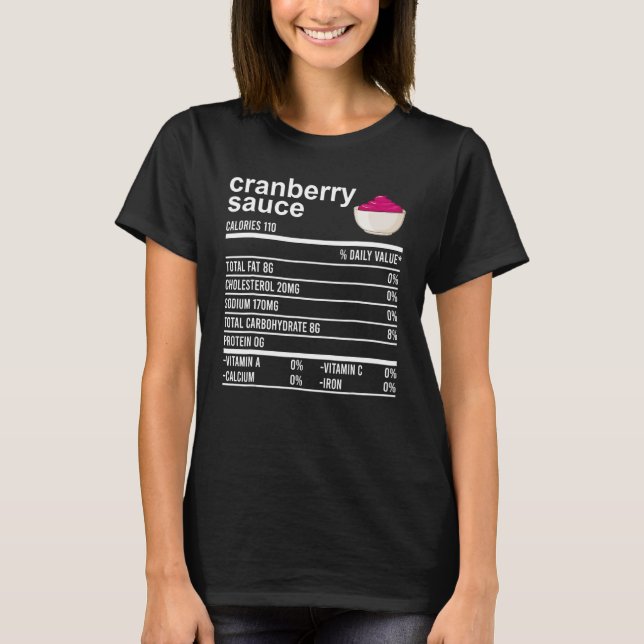 Engraçado Comida de Molho de Ação de Graças Camisa (Frente)