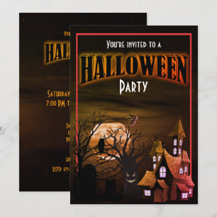 Engraçado Convite à Festa de Halloween