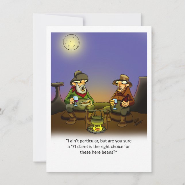 Engraçado Convite de festas de humor de vinho (Frente)