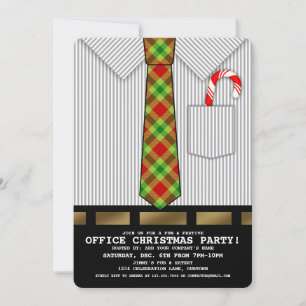 Engraçado Convite de festas de Natal do Office