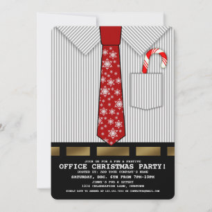 Engraçado Convite de festas de Natal do Office