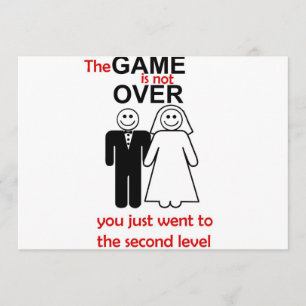 Engraçado convite para casamento