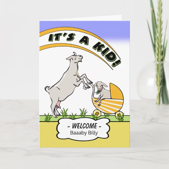 Engraçado Convite para Chás de fraldas É uma Crian (Frente)