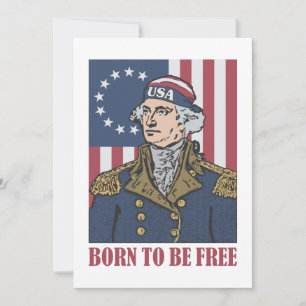 Engraçado Convite para Festa Feriada de 4 de julho