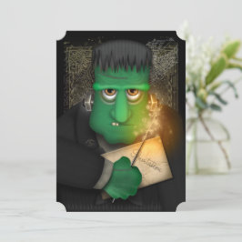 Engraçado Convite para Festas de Halloween Franken