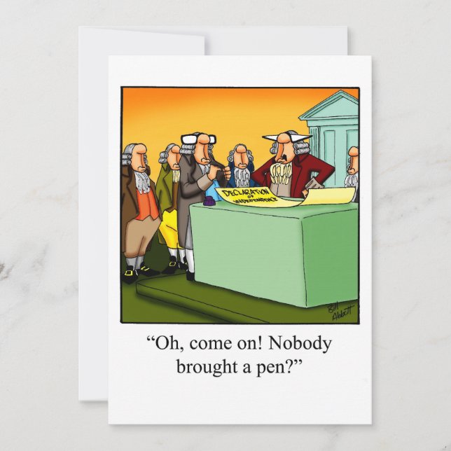 Engraçado Convites de festas de 4 de julho (Frente)