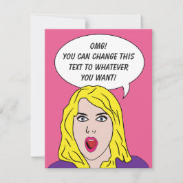 ENGRAÇADO convites personalizados para MULHERES RE