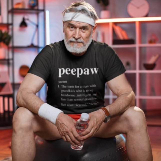 Engraçado Definição de Peepaw Vovô Legal T-Shirt (Criador carregado)