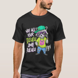 Engraçado Delulu Trulululu Raccoon T-Shirt   Hip H