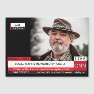 Engraçado Dia do Pai 🎉 Falso Cartão Magnético de 