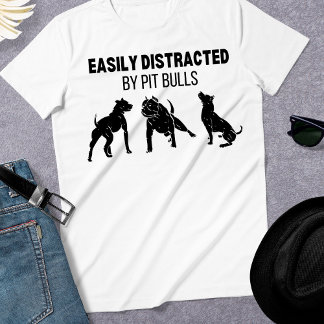 Engraçado distraído por T-Shirt Pit Bull