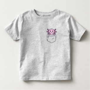 Engraçado e engraçado Axolotl no bolso T-Shirt Cla