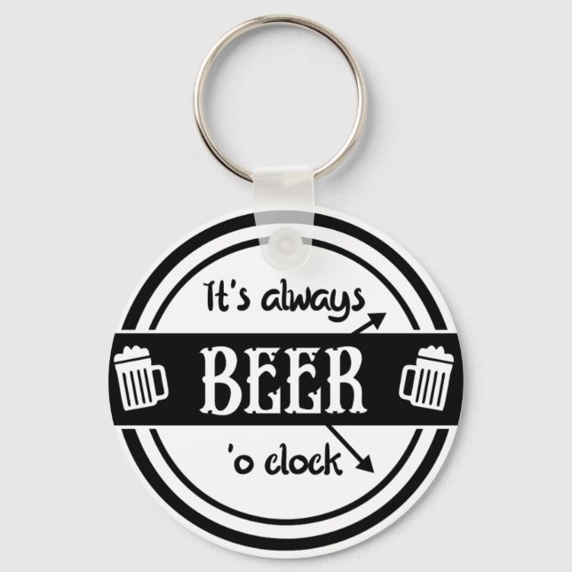 Engraçado, é sempre Chaveiro da Beer O'clock (Frente)