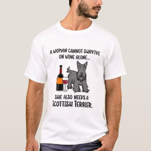 Engraçado e Terrier T-Shirt escocês