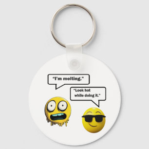 Engraçado Emoji Chaveiro