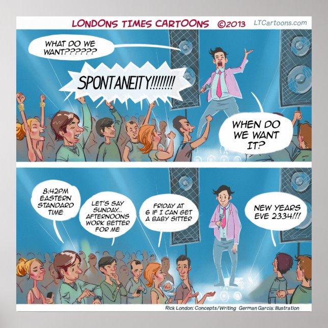 Engraçado Espontaneidade Poster (Frente)