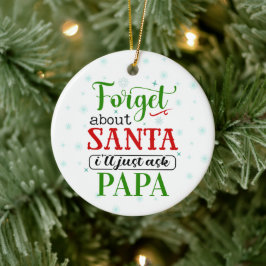 Engraçado Esquecer Papais noeis Enfeites de natal