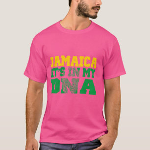 Engraçado Está No Meu DNA Camisa Jamaicana Orgulho