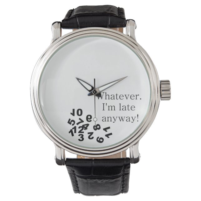 Engraçado. Estou atrasado mesmo! Relogio (Frente)