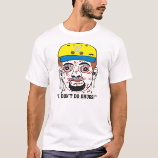 Engraçado "eu não faço drogas!" Camisa masculina