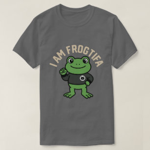 Engraçado EU SOU FROGTIFA Camiseta Meme do Sapo de